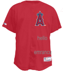 EMRANCU-HELLO Angels Official MLB Full Button Youth Jersey - MAHD684Y