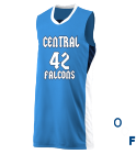 EADDY-42-CENTRAL-42-FALCONS-F-A-L-C-O-O-F DISCONTINUED Adult Sleeveless Three Color Jersey