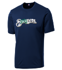 GTFG Brewers MLB Adult League Team Jerseys - Official Nike MLB Wordmark Poly Tees - N223