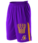 Name-Your-Design Los Angeles Lakers Youth Basketball Shorts - A205LY-LAKERS