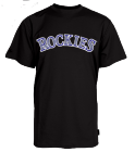NATHANS-MOM-05 Rockies MLB Adult League Team Jerseys - Authentic Nike Wordmark Poly Tees - N223