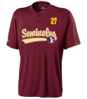 27 DISCONTINUED Florida State Seminoles Adult Baseball Jersey