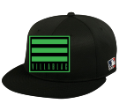 vlablc-M3-Black Pirates Flatbill Baseball Hat OCMLB400