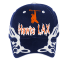 HAWKS-LAX-29 DISCONTINUED DISCONTINUED Pre Embroidered Sandwich Visor  Otto Cap 87-576