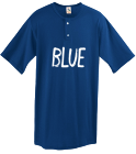 BLUE Youth Two-Button Baseball Jersey
