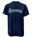 ROWAN Mariners MLB Little League Team Jerseys - Official Nike Youth MLB Wordmark Poly Tees - NY226