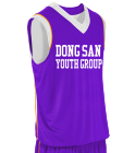 dong DONG SAN YOUTH GROUP DISCONTINUED Adult Reversible Basketball Jersey - Finger Roll - 142A