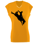 orange Girls Wicking Rally Softball Jersey