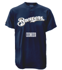 BRIDE Custom Brewers Two-Button Jersey - Brewers-MAI383