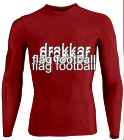 DRAKKAR-FLAG-FOOTBALL DISCONTINUED Youth Stretch Tight Long Sleeve Jersey - Teamwork Athletic - 1812
