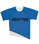 KISS-MY-PASS Adult Single Layer Reversible Soccer Jersey