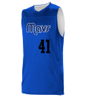 41-41 Dallas Mavericks Youth Reversible Basketball Jerseys - A105LY-MAVS