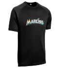 PLAYER-00 Marlins MLB Little League Team Jerseys - Official Nike Youth MLB Wordmark Poly Tees - NY227