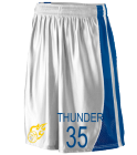 35-THUNDER DISCONTINUED Dazzle Mesh Basketball Shorts - Augusta Style 717