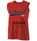 SERMONS-7 Georgia Bulldogs Girls Sleeveless Softball Jersey
