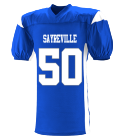SAYREVILLE-50-MILNE-50 Adult Two Color Football Jersey