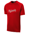 NAME-14 Nationals MLB Adult League Team Jerseys - Official Nike MLB Wordmark Poly Tees - N223