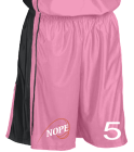 NOPE-Pink-5 DISCONTINUED Youth Dazzle Basketball Shorts - 7