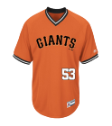 -40-53-STAFFELBACH-53 Custom Giants Two-Button Jersey - Giants-MAI383