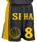 SIHA-8 DISCONTINUED Women's Dazzle Basketball Shorts - 9