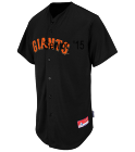 lilmoose Giants Full Button Baseball Jersey - Adult MAHD6840