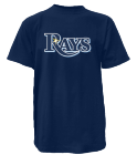 BELLAMYS Rays MLB Adult League Team Jerseys - Official Nike MLB Wordmark Poly Tees - N223