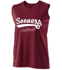 SOFTBALL DISCONTINUED Oklahoma Sooners Ladies Sleeveless Softball Jersey