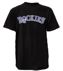 -7 Rockies MLB Adult League Team Jerseys - Authentic Nike Wordmark Poly Tees - N223