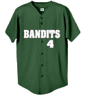 BANDITS DISCONTINUED Full Button Baseball Jersey - August - 670