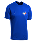 8 Blue Jays MLB Little League Team Jerseys - Official Nike Youth MLB Wordmark Poly Tees - NY223