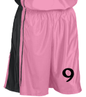 52-9 DISCONTINUED Women's Dazzle Basketball Shorts - 9