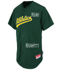 RIVAH Athletics Official MLB Full Button Youth Jersey MAHD684Y