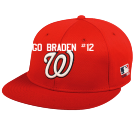 GO-BRADEN-2-GO-BRADEN-2 Nationals Flatbill Baseball Hat OCMLB400