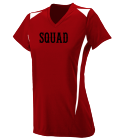 SQUAD-GAO-14 DISCONTINUED Girls Wicking Two Color Block Jersey