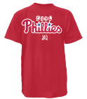 CVYL-Phillies Phillies MLB Adult League Team Jerseys - Official Nike MLB Wordmark Poly Tees - N223