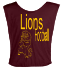 LIONS-FOOT-FOOTBALL DISCONTINUED Youth Football Scrimmage Vest - Teamwork Athletic - 2361
