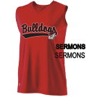 SERMONS Georgia Bulldogs Girls Sleeveless Softball Jersey