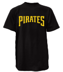 ADAMS-10 Pirates MLB Little League Team Jerseys - Official Nike Youth MLB Wordmark Poly Tees - NY233