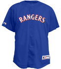 CHILDS-3 Rangers Official MLB Full Button Youth Jersey - MAHD684Y