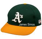 JAMES-SIMOS- Oakland A's Official MLB Hat for Little Kids Leagues OCMLB300