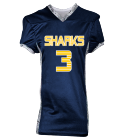 SHARKS-WILLIAMS-3-3 DISCONTINUED Youth Digital Camo Command Football Jersey - 1319