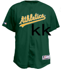 KK Athletics Official MLB Full Button Jersey - Adult MAHD6840
