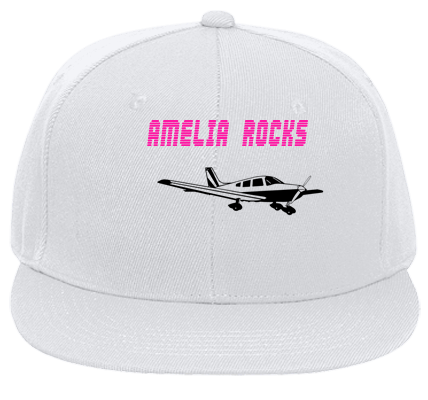 AMELIA ROCKS AMELIA ROCKS Wool Blend Snapback Flat Bill Hat
