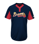 oakland-braves Custom Braves Two-Button Jersey -  Braves-MAI383