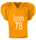 Scorpions44Johnson DISCONTINUED Youth Pro Fit Football Jerseys - NB4136
