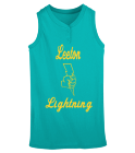 LeetonLightning Youth Sleeveless Two Button Softball Jersey