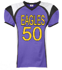 EAGLES50505050505050CAM DISCONTINUED Youth Red Zone Steelmesh Football Jersey - 1365