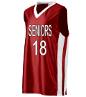 SENIORS18WelllsWELLS DISCONTINUED Youth Dazzle Basketball Mesh Jersey-Augusta Style 782
