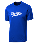 Pjs-Dad Dodgers MLB Adult League Team Jerseys - Official Nike MLB Wordmark Poly Tees - N223