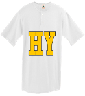 HY Adult Two-Button Baseball Jersey